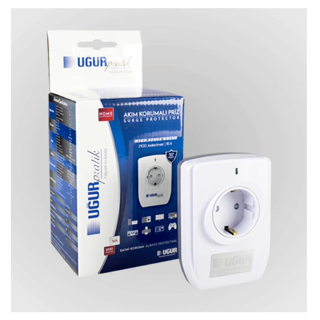 Akım Korumalı Priz (Tekli)