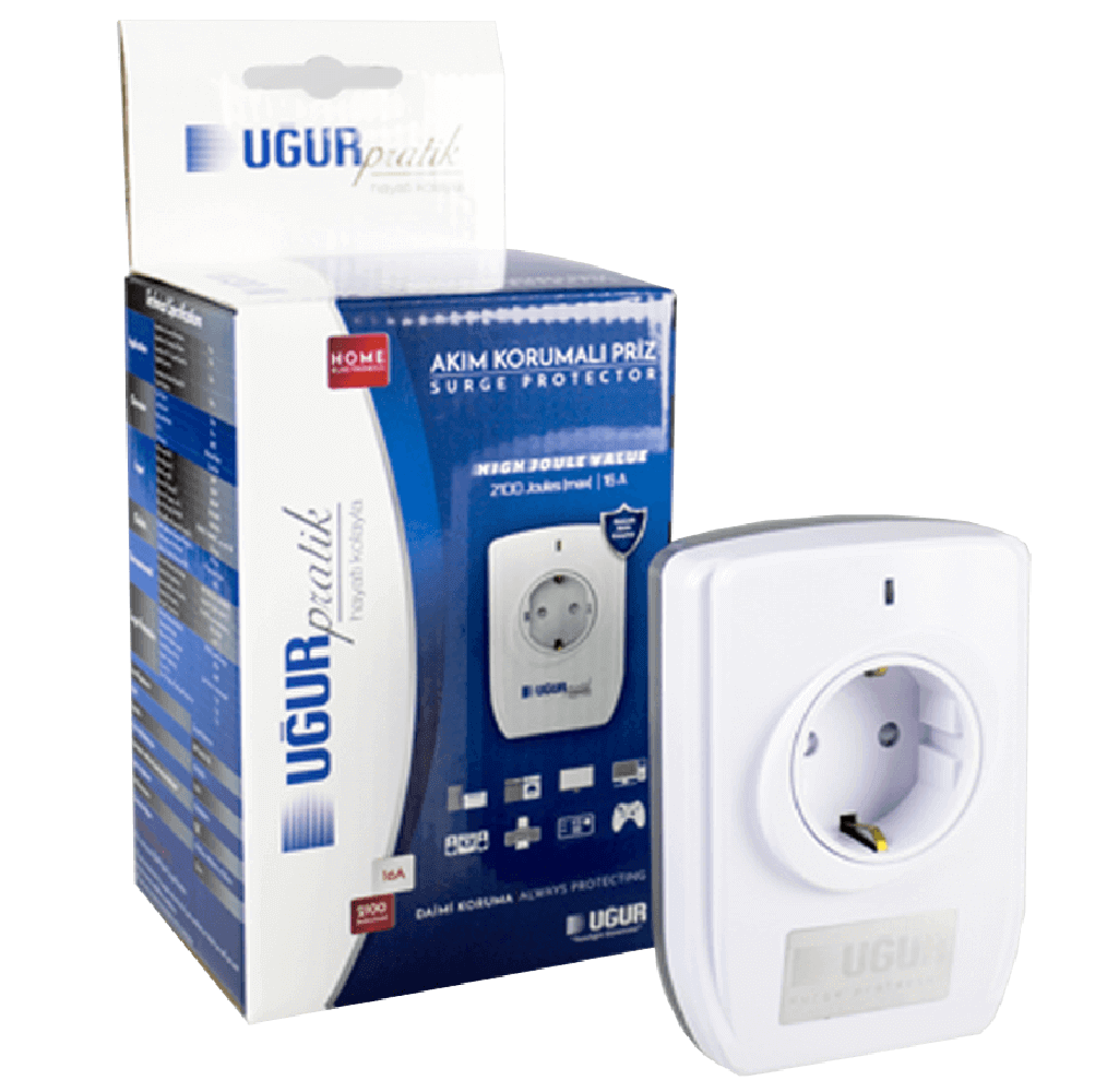 Akım Korumalı Priz (Tekli)